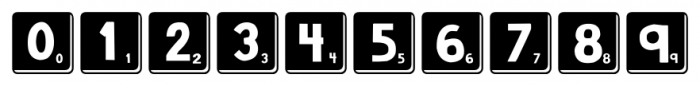DJB Letter Game Tiles 3 Regular Font OTHER CHARS