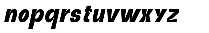 Djimat Bold Oblique Condensed Font LOWERCASE