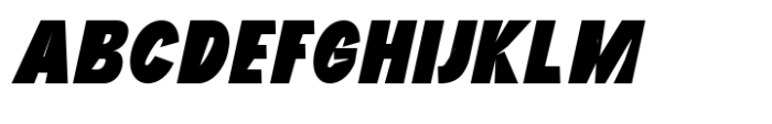 Djimat Extra Bold Oblique Condensed Font UPPERCASE