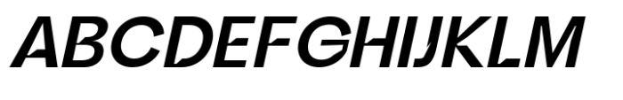 Djimat Medium Oblique Font UPPERCASE