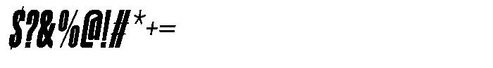 Djingo Oblique Font OTHER CHARS