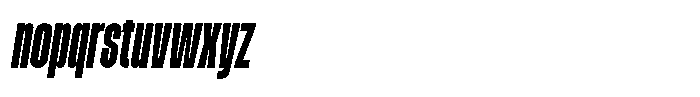 Djingo Oblique Font LOWERCASE
