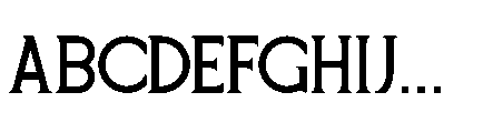 Djore Font UPPERCASE