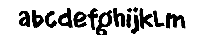 DK Crowbar Regular Font LOWERCASE