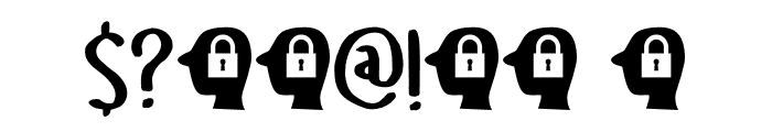 DK Headlock Regular Font OTHER CHARS