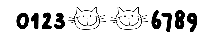 DK Smiling Cat Font OTHER CHARS