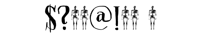 DKClosetSkeleton Font OTHER CHARS