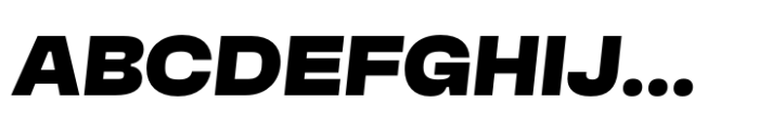 DK 01 Black Italic Font UPPERCASE