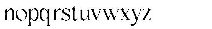 DKS Hillant Rough Font LOWERCASE