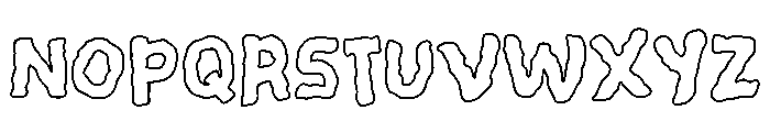 DLOWI Outline Font LOWERCASE