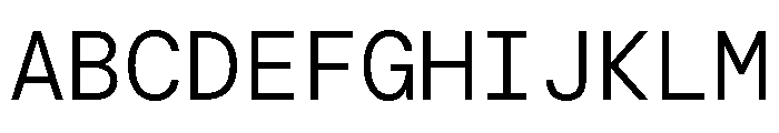 DM Mono Light Font UPPERCASE