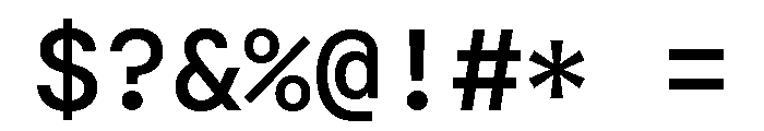DM Mono Medium Font OTHER CHARS