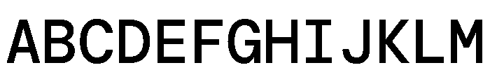 DM Mono Medium Font UPPERCASE