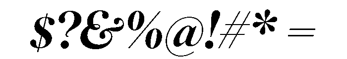 Dm Serif Medium Italic Font OTHER CHARS