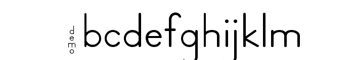 DmoZBPrint-Regular Font LOWERCASE