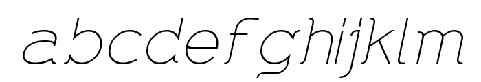 DNNR  MediumItalic Font LOWERCASE