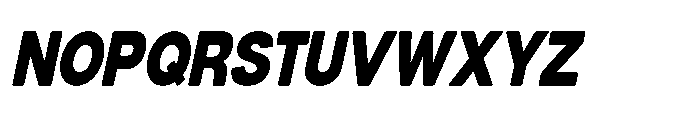 Dnv Rounded Black Condensed Italic Font UPPERCASE