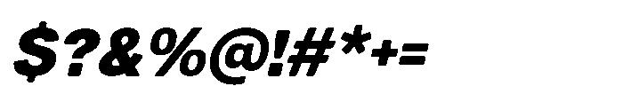 Dnv Rounded Black Italic Font OTHER CHARS