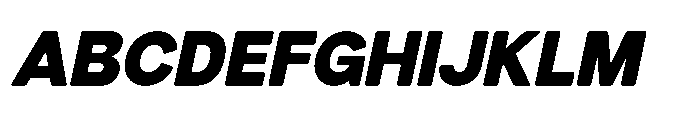 Dnv Rounded Black Italic Font UPPERCASE