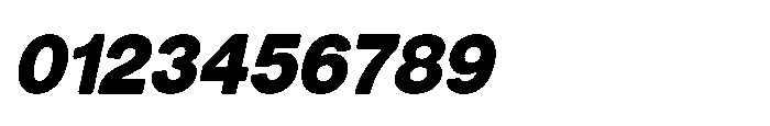 Dnv Rounded Black Semi Condenced Italic Font OTHER CHARS