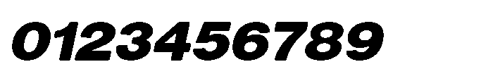 Dnv Rounded Black Semi Expanded Italic Font OTHER CHARS