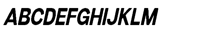 Dnv Rounded Bold Condensed Italic Font UPPERCASE