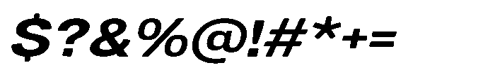 Dnv Rounded Bold Expanded Italic Font OTHER CHARS