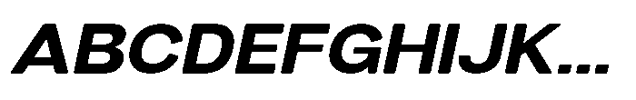 Dnv Rounded Bold Expanded Italic Font UPPERCASE