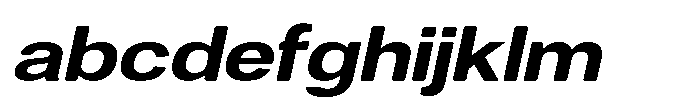 Dnv Rounded Bold Expanded Italic FONT