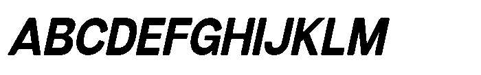 Dnv Rounded Bold Semi Condenced Italic Font