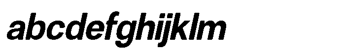 Dnv Rounded Bold Semi Condenced Italic FONT