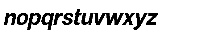Dnv Rounded Bold Semi Condenced Italic Font LOWERCASE