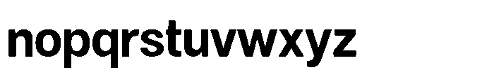 Dnv Rounded Bold Semi Condenced Font LOWERCASE