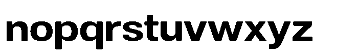 Dnv Rounded Bold Semi Expanded Font LOWERCASE