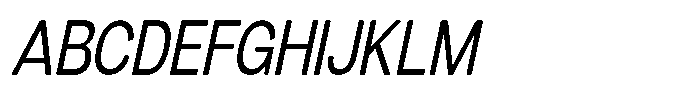 Dnv Rounded Condensed Italic Font UPPERCASE