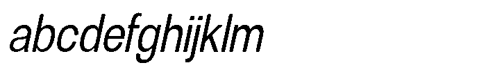 Dnv Rounded Condensed Italic FONT