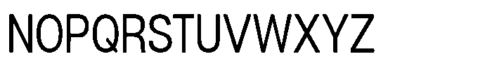 Dnv Rounded Condensed Font UPPERCASE