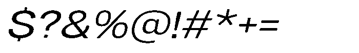 Dnv Rounded Expanded Italic Font OTHER CHARS