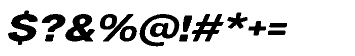 Dnv Rounded Extra Expanded Italic Font OTHER CHARS