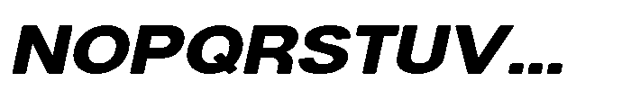 Dnv Rounded Extra Expanded Italic Font UPPERCASE
