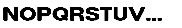 Dnv Rounded Extra Expanded Font UPPERCASE