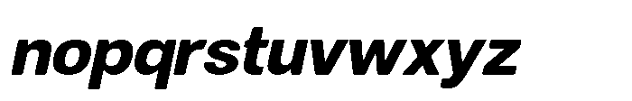 Dnv Rounded Extra Italic Font LOWERCASE
