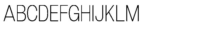 Dnv Rounded Extra Light Condensed Font UPPERCASE