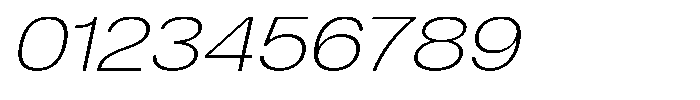 Dnv Rounded Extra Light Expanded Italic Font OTHER CHARS