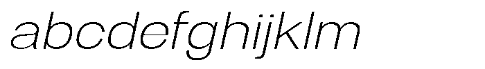 Dnv Rounded Extra Light Expanded Italic FONT
