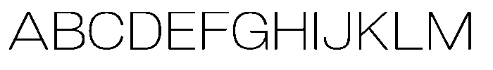 Dnv Rounded Extra Light Expanded Font UPPERCASE