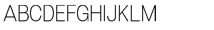 Dnv Rounded Extra Light Semi Condenced Font UPPERCASE