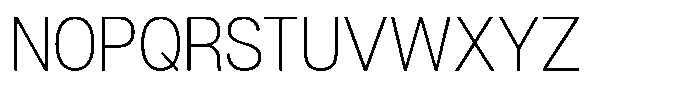 Dnv Rounded Extra Light Semi Condenced Font UPPERCASE