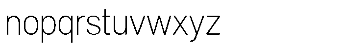 Dnv Rounded Extra Light Semi Condenced Font LOWERCASE