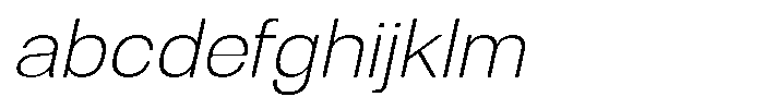 Dnv Rounded Extra Light Semi Exp Italic FONT